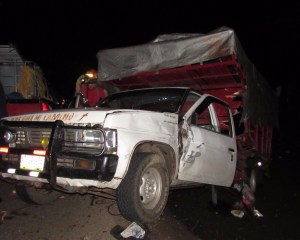 Trágico choque, se pegaron de frente.