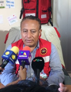 Felipe de Jesús Rodríguez, director de Protección Civil de Coatzacoalcos.