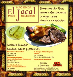 HACIENDA EL JACAL, TACOS SELECTOS DE COATZACOALCOS.
