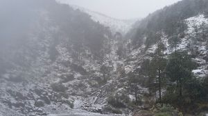 NEVADA EN la zona de altas montañas en Veracruz.