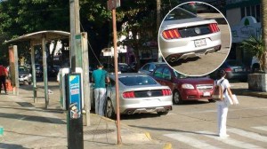 HABIA SIDO SORPRENDIDO, LOS JUNIORS de Coatzacoalcos, violentando el reglamento al estar en sentido contrario en pleno centro.