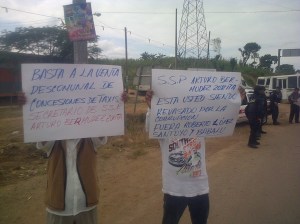 Se quejan de invasión de rutas.