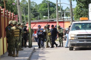 ENFRENTAMIENTO  a balazos, esta tarde en Las Choapas.