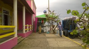 Comerciantes semi-fijos, ya están operando luego que se instalaron para este Carnaval 2016.