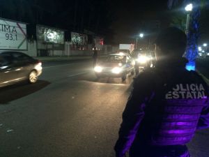 Policía Estatal en operativos.