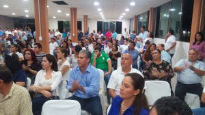 El regidor panista del Ayuntamiento, Pepe Uribe; y el presidente de la asociación Juntos Somos Mil Veces Más, David Sandoval, fueron invitados a la gira del sur del estado dentro su pre-campaña.