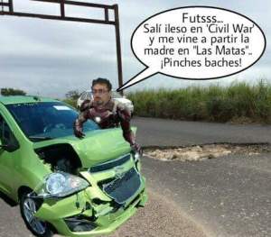 Se desatan los Memes debido a ese accidente.