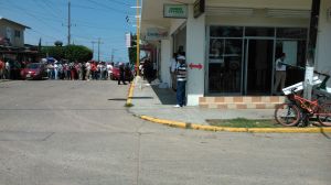 La balacera fue en plena zona centro.