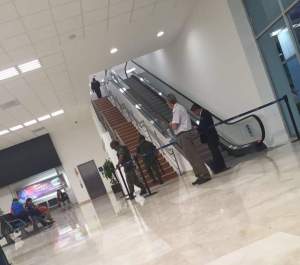 La SEDENA, Policía Federal y la Dirección General de Aeronáutica Civil y seguridad de ASUR desplegaron operativo de revisión.