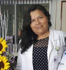 Marcela Esparza, funcionaria médica del SSA.