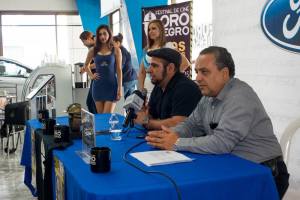 Durante la presentación del festival de cine ORO NEGRO.