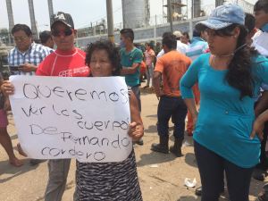 Se manifestaron afuera de la planta Clorados III.