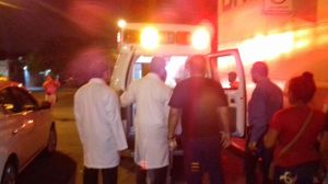 Llegaron los quemados al Hospital del IMSS Coatzacoalcos.