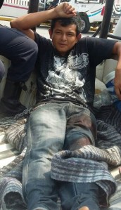 Herido en la pierna, otro de los que quisieron matar.