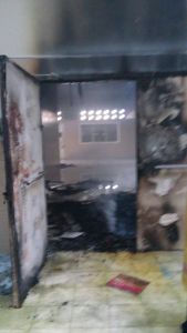 Motin en el INM Acayucan.