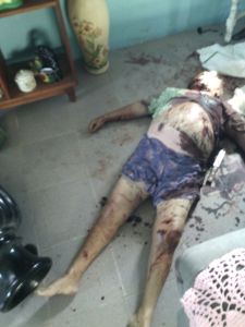 Le dieron varias puñaladas.