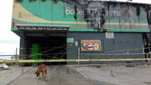 La tienda fue cerrada tras el incendio.