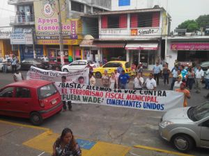 Se plantaron frente al palacio municipal.