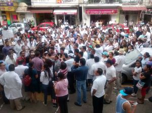 Protestan contra el alza del secuestro en la zona sur del estado.