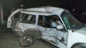 Accidente en carretera.