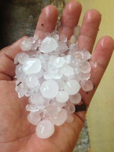 Graniza en Jáltipan.