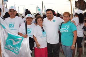 Partido Nueva Alianza, cercanía con la gente de Coatzacoalcos.