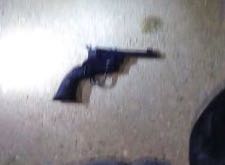 La pistola fue asegurada por las fuerzas de seguridad.