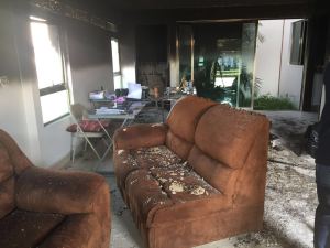 Así quedaron las oficinas.