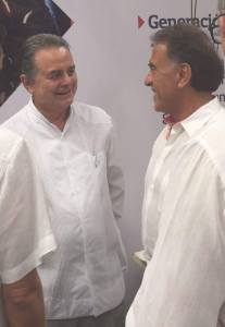 Yunes Linares con Pedro Joaquín Coldwell.