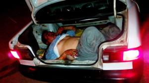 Lo hallaron encajuelado.