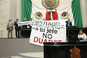 Escándalo en el Congreso de Veracruz.