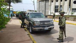 Camioneta fue interceptada por el Ejército.