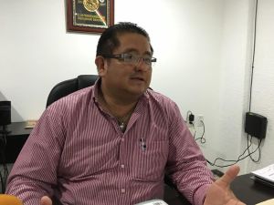 El regidor con la comisión de ecología del municipio de Minatitlán, Luis Prudencio Almanza Estrada.
