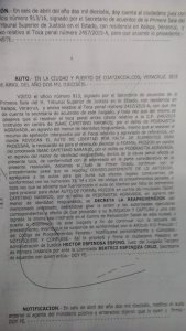 Ordenan su reaprehensión.