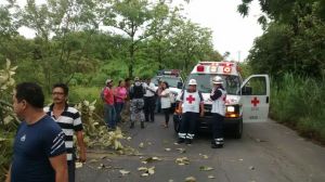 Dos pasajeros heridos.