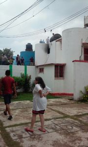 Desalojan a vivienda.