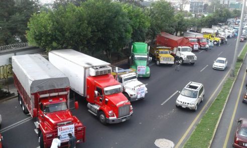 MANIFESTACIÓN DE TRANSPORTISTAS
