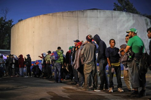 Migrantes albergue CDMX