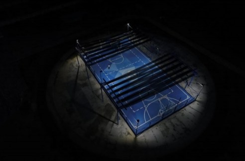 Multicancha aérea noche